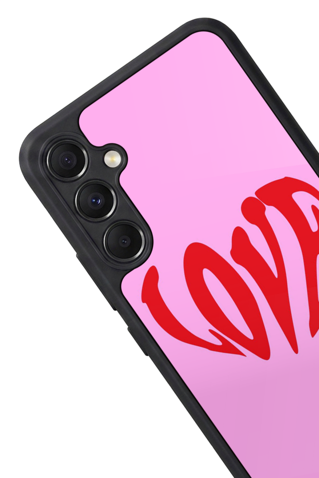 Samsung Galaxy M34 Uyumlu Kalp Love Tasarımlı Glossy Premium Kılıf