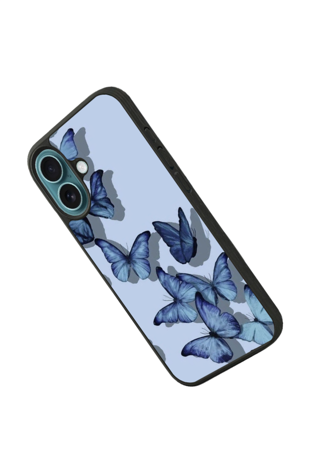iPhone 16 Plus Uyumlu Kelebek Tasarımlı Glossy Premium Kılıf