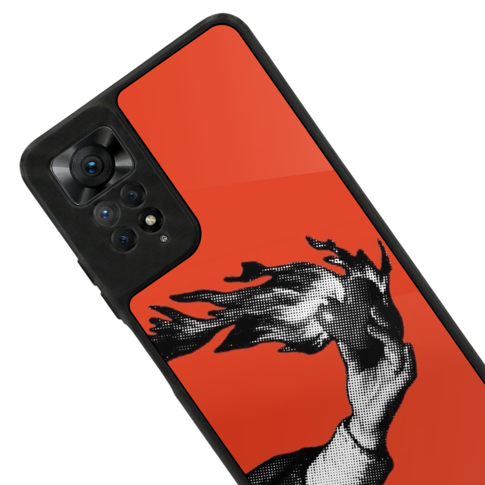 Xiaomi Redmi Note 12 Pro Uyumlu Kirmizi Tasarımlı Glossy Premium Kılıf