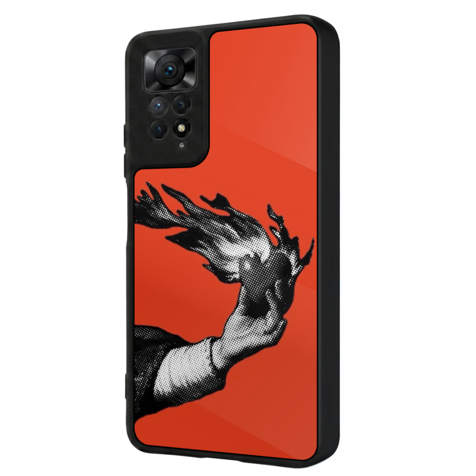 Xiaomi Redmi Note 12 Pro Uyumlu Kirmizi Tasarımlı Glossy Premium Kılıf