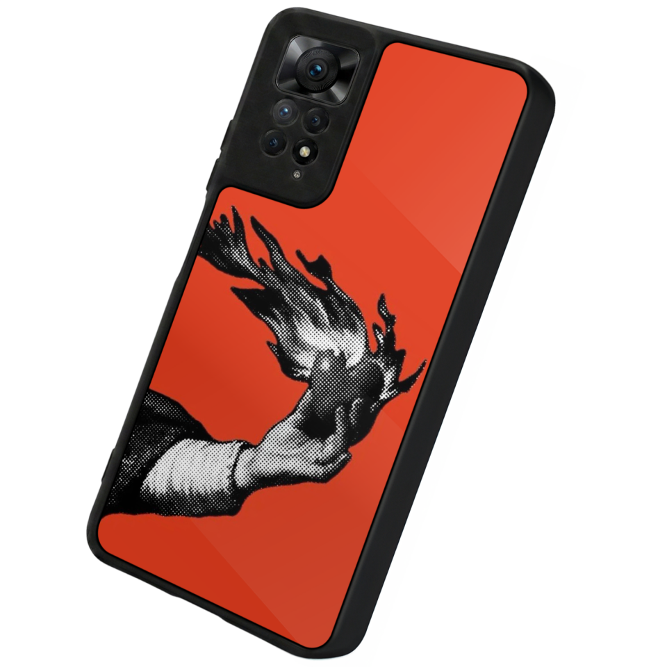 Xiaomi Redmi Note 12 Pro Uyumlu Kirmizi Tasarımlı Glossy Premium Kılıf