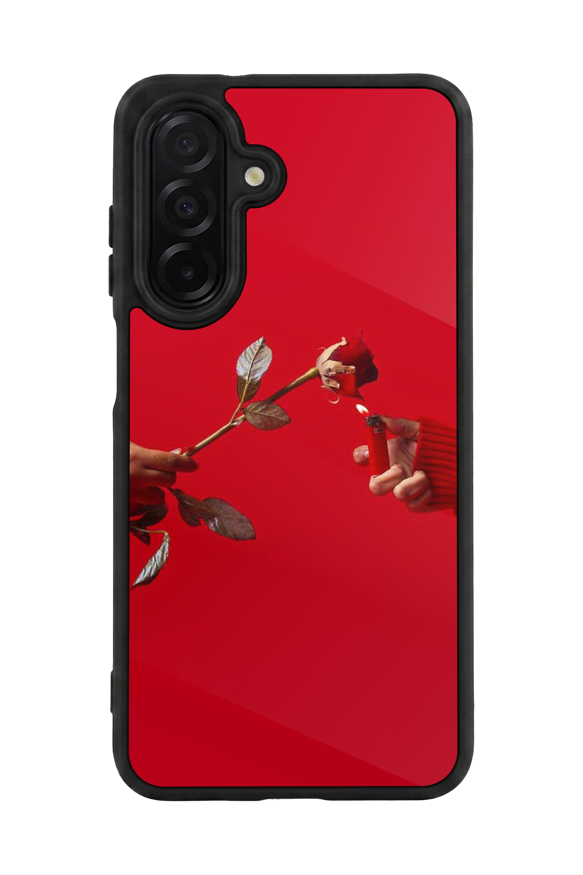 Samsung Galaxy A26 Uyumlu Kirmizi Tasarımlı Glossy Premium Kılıf