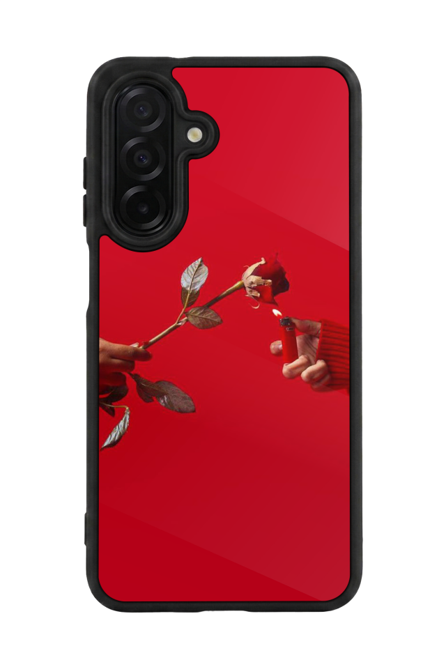 Samsung Galaxy A26 Uyumlu Kirmizi Tasarımlı Glossy Premium Kılıf