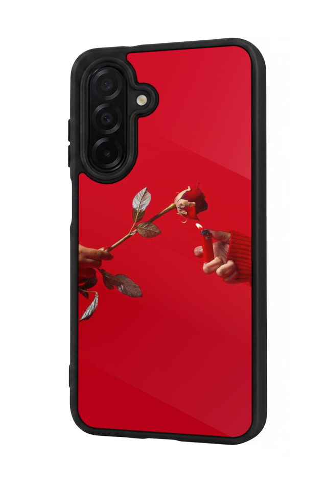 Samsung Galaxy A26 Uyumlu Kirmizi Tasarımlı Glossy Premium Kılıf