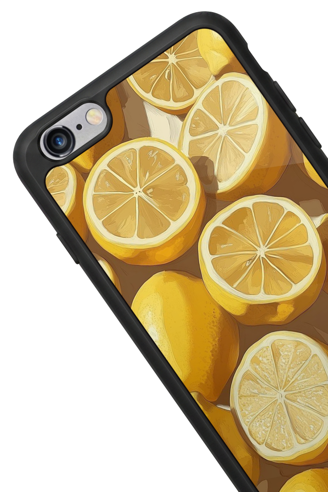 iPhone 6 Plus Uyumlu Limon Tasarımlı Glossy Premium Kılıf