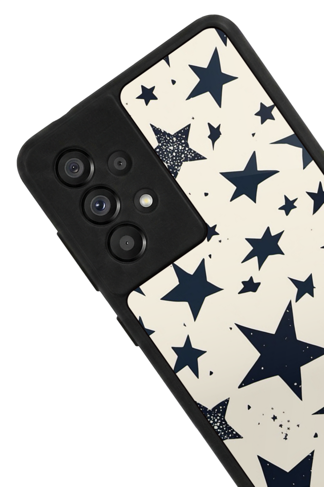 Samsung Galaxy A73 Uyumlu Retro Yildizlar Tasarımlı Glossy Premium Kılıf