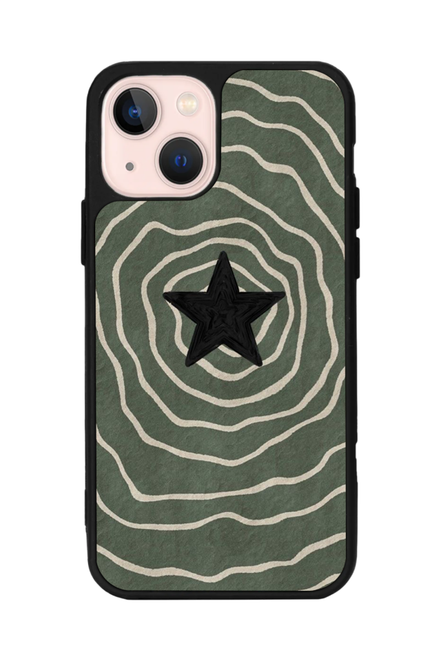 iPhone 14 Plus Uyumlu Retro Yildizlar Tasarımlı Glossy Premium Kılıf