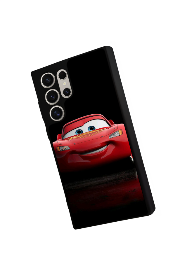 Samsung Galaxy S23 Ultra Uyumlu Şimsek McQueen Tasarımlı Glossy Premium Kılıf