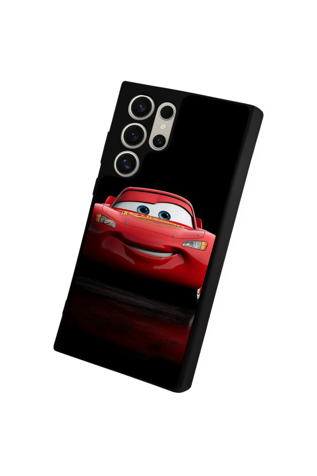 Samsung Galaxy S23 Ultra Uyumlu Şimsek McQueen Tasarımlı Glossy Premium Kılıf