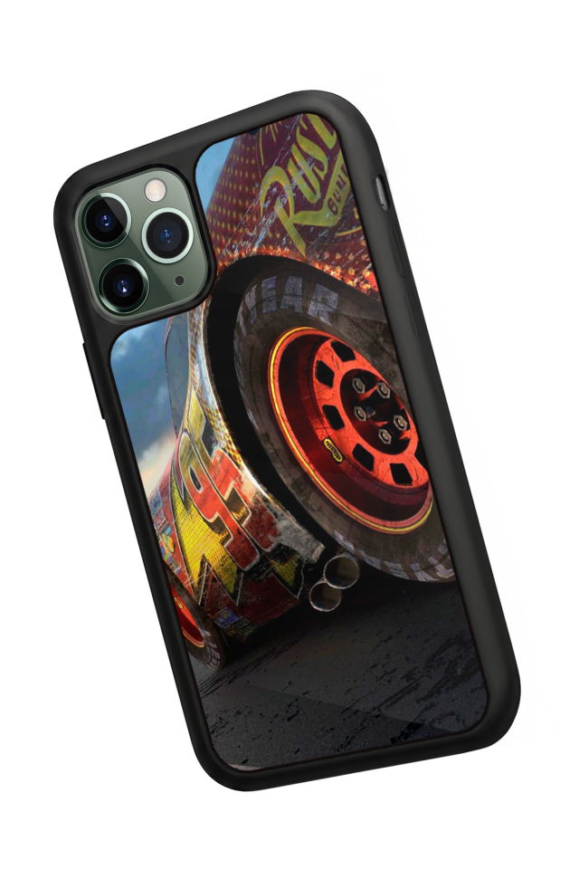 iPhone 11 Pro Uyumlu Şimsek McQueen Tasarımlı Glossy Premium Kılıf