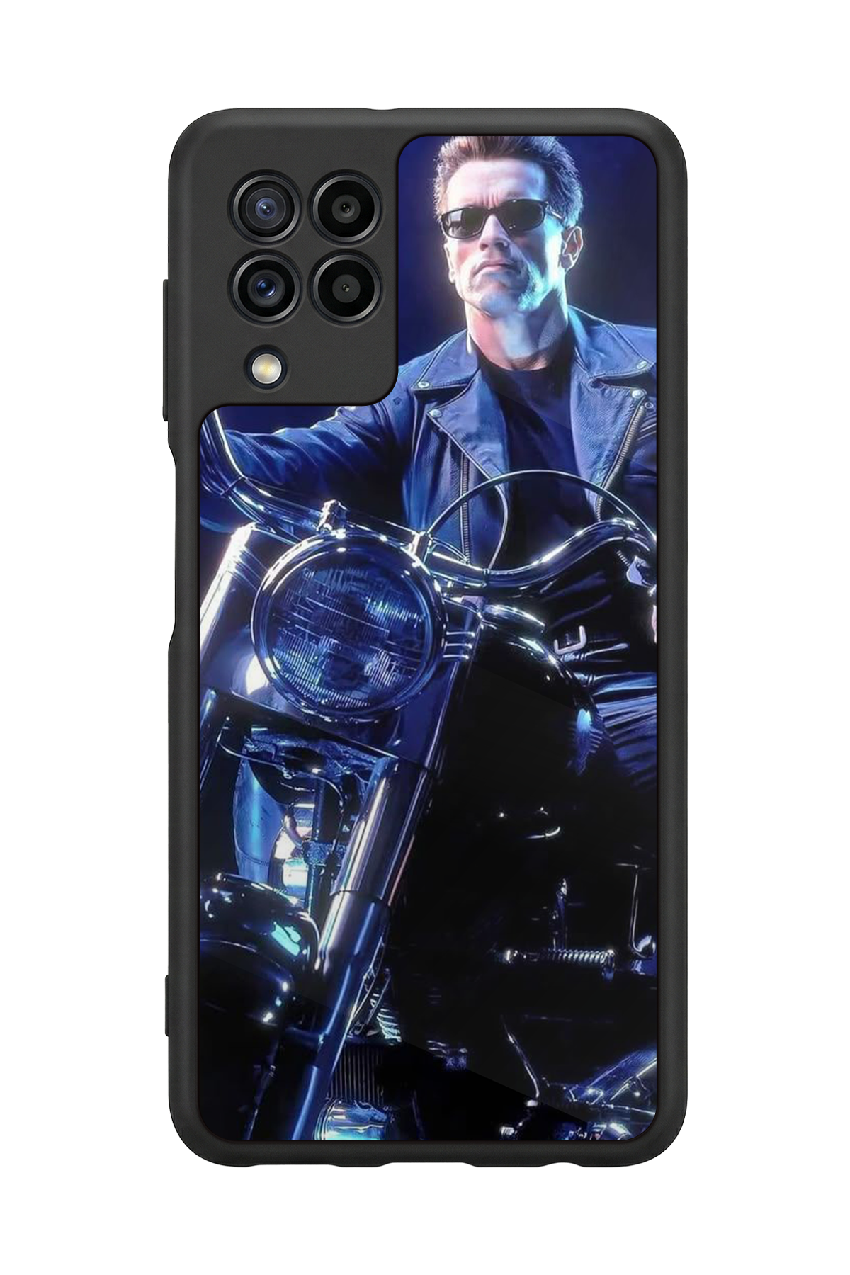 Samsung Galaxy M32 Uyumlu Terminator Tasarımlı Glossy Premium Kılıf