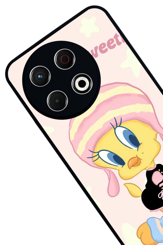 Tecno Spark 30 Pro Uyumlu Tweety Tasarımlı Glossy Premium Kılıf