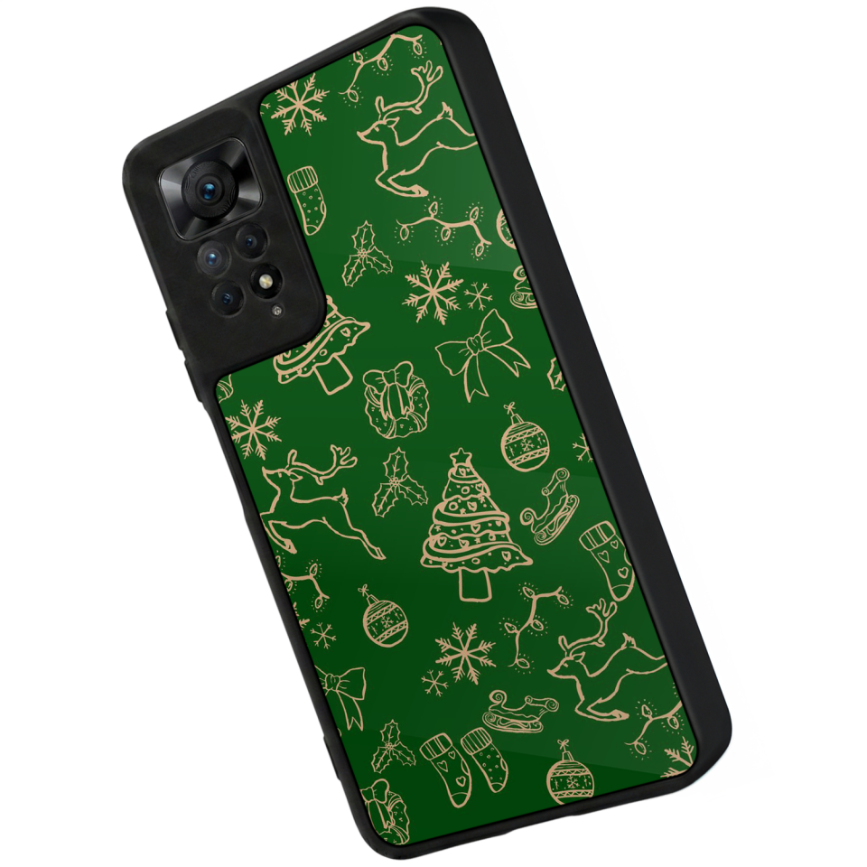 Xiaomi Redmi Note 11 Pro Uyumlu Yilbasi Christmas Tasarımlı Glossy Premium Kılıf
