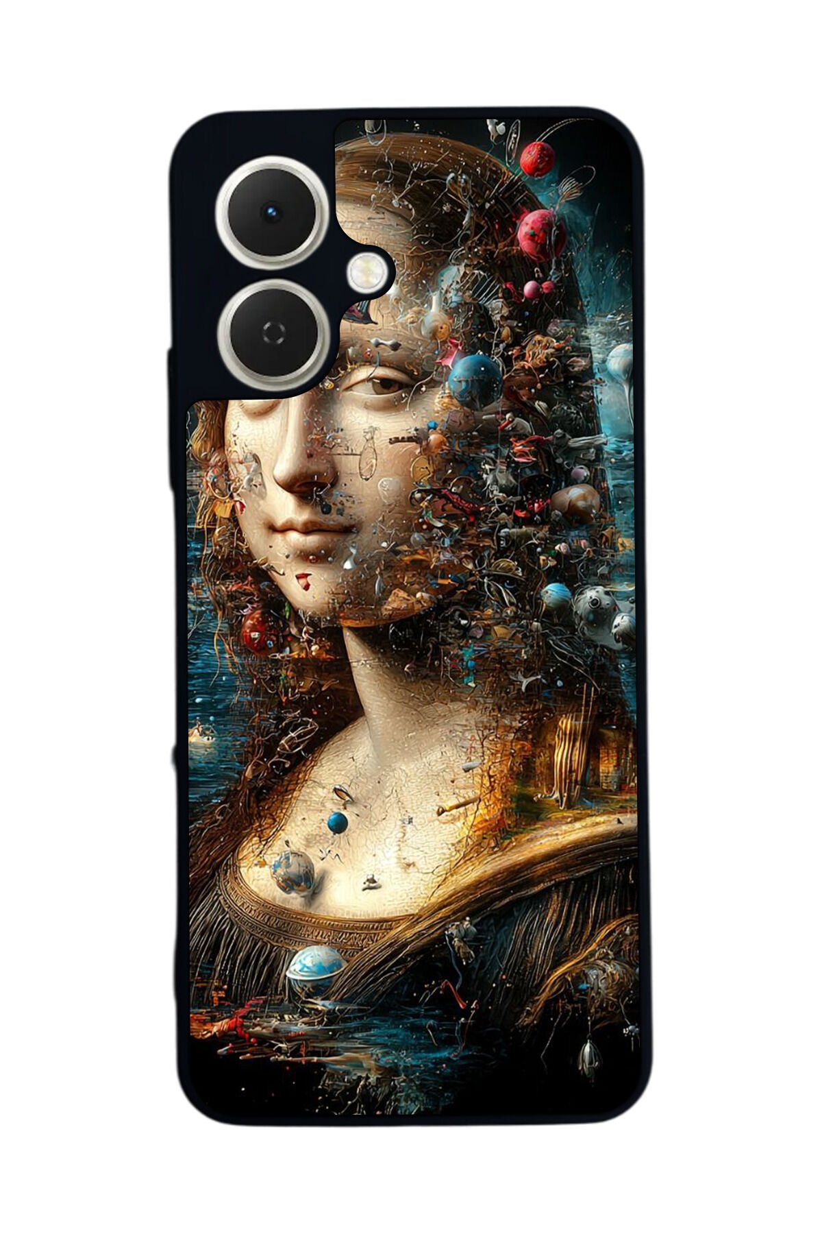 Tecno Spark GO 2 Uyumlu Monalisa Tasarımlı Glossy Premium Kılıf