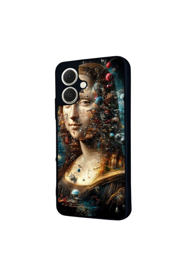 Tecno Spark GO 2 Uyumlu Monalisa Tasarımlı Glossy Premium Kılıf