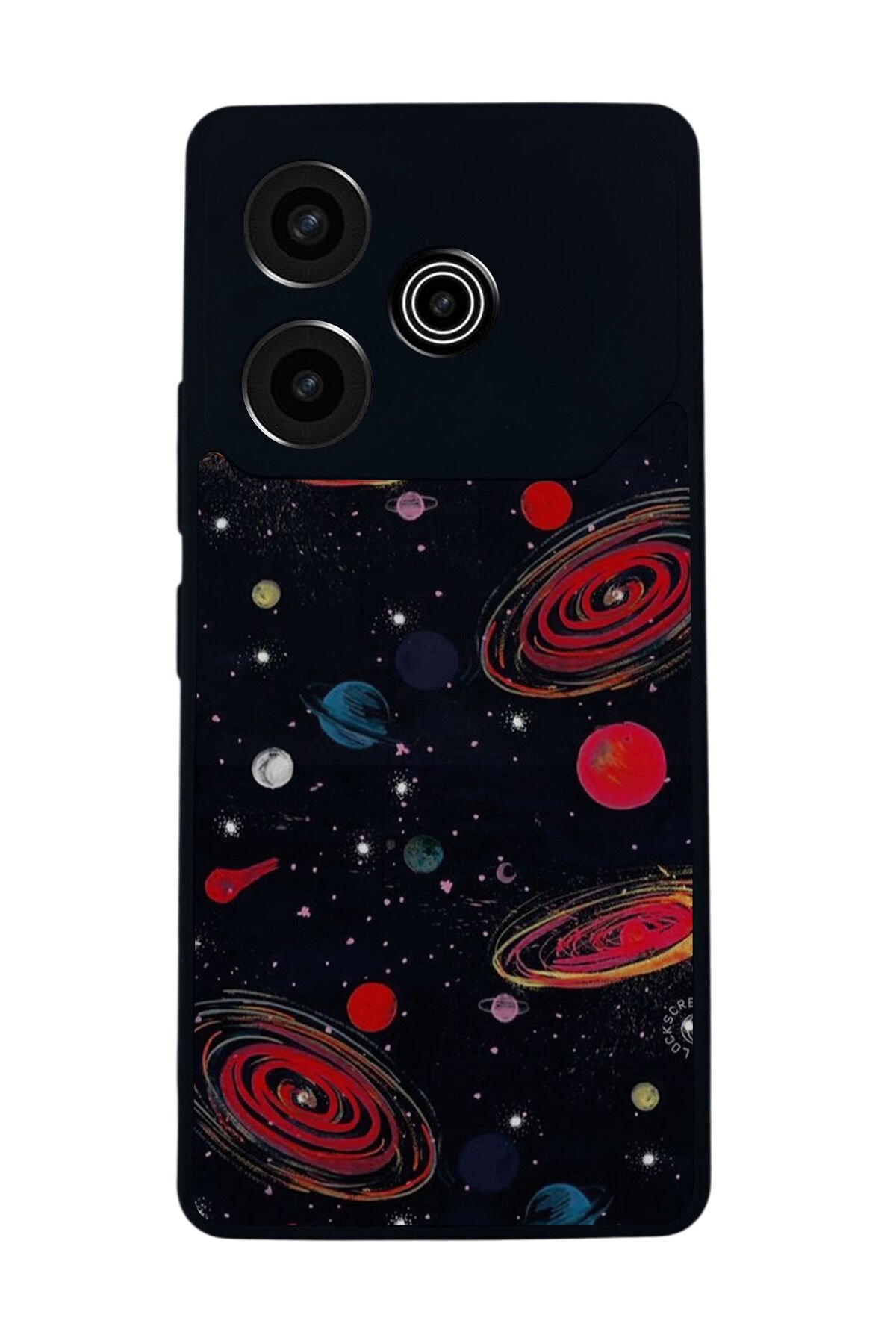 Tecno Pova 6 Uyumlu Uzay Tasarımlı Glossy Premium Kılıf