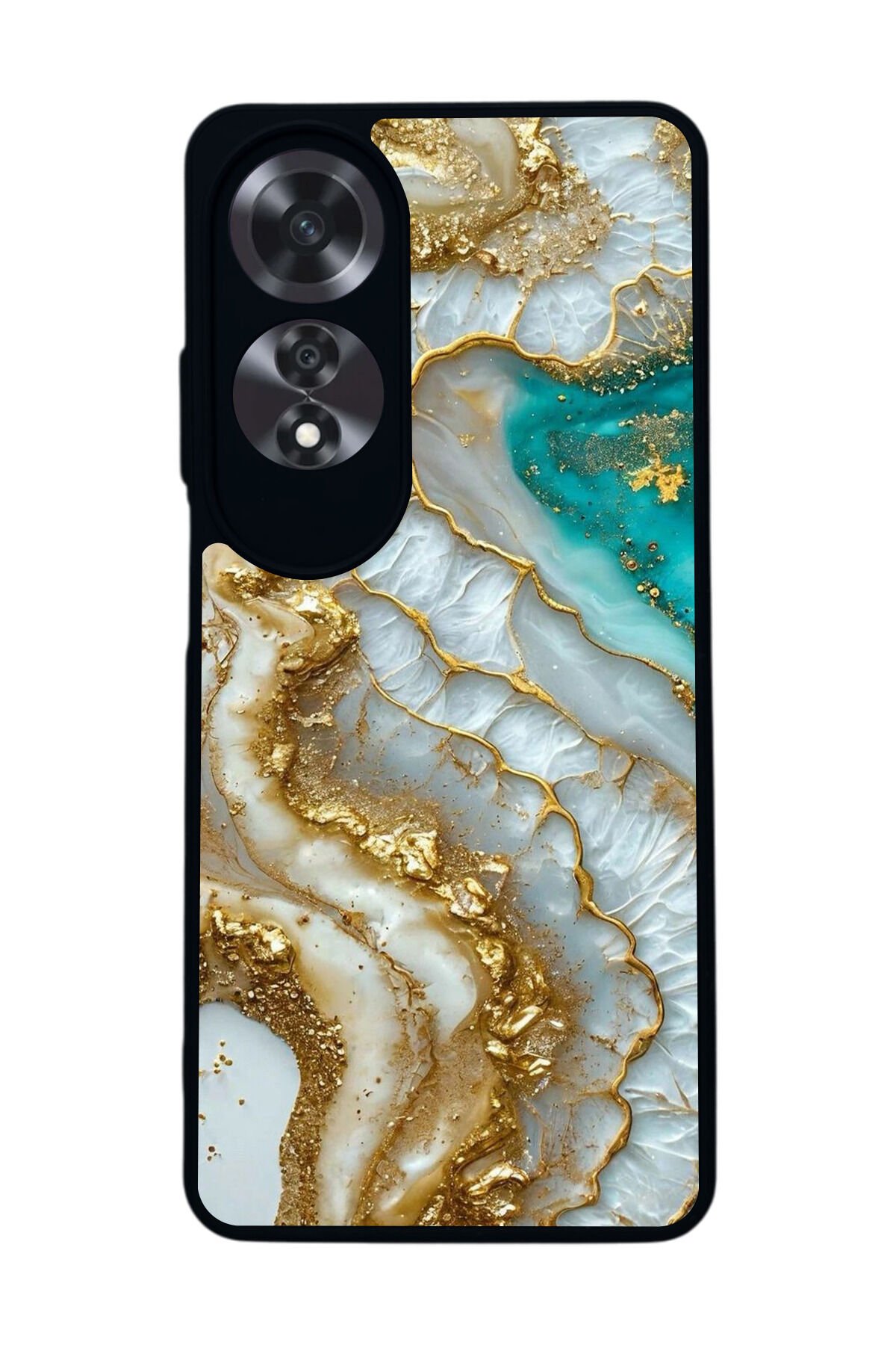 Oppo A60 Mat Siyah uyumlu Kılıf – Yumuşak Silikon, Koruyucu, Şok Emici Kapak