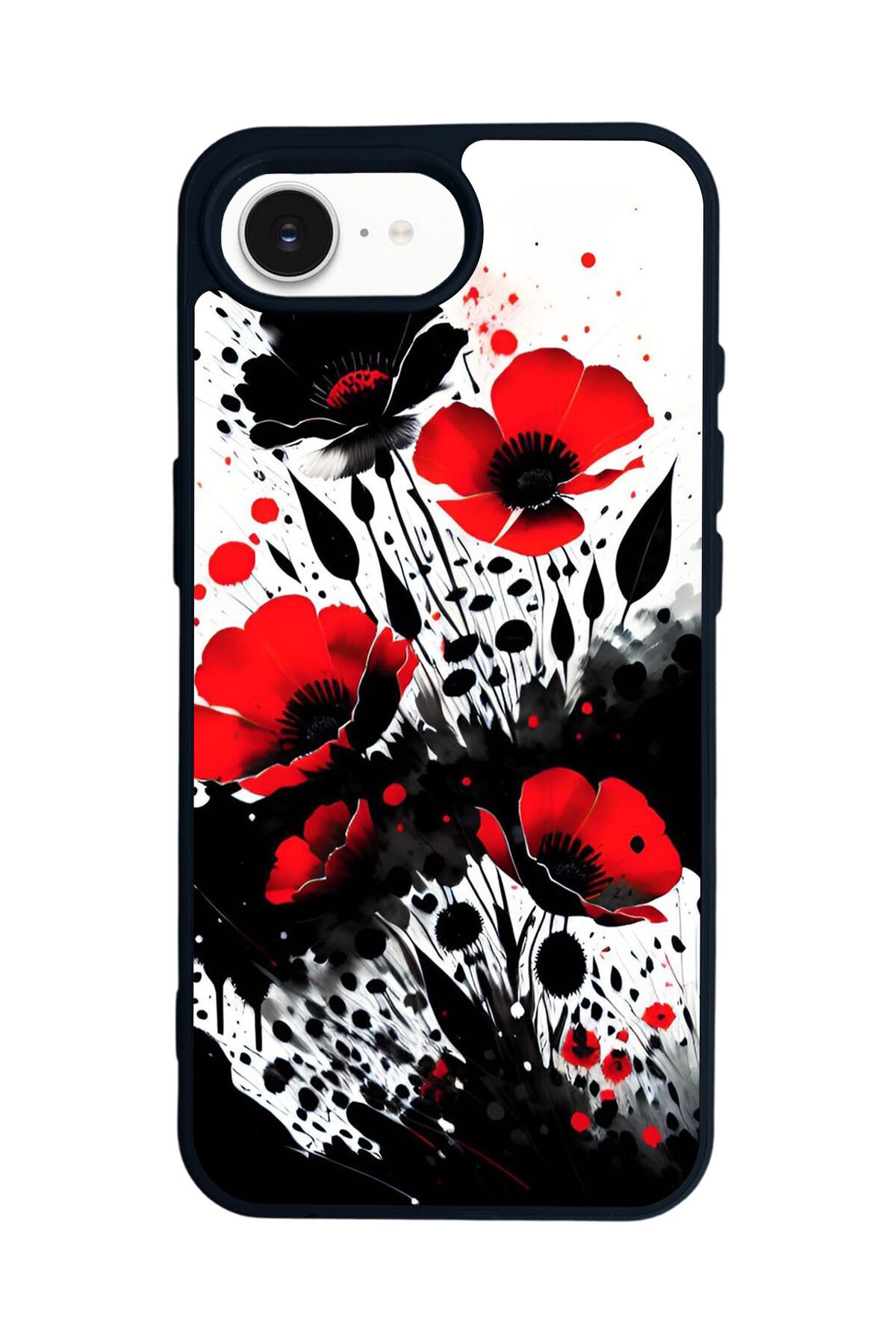 iPhone 16E Uyumlu Floral Tasarımlı Glossy Premium Kılıf