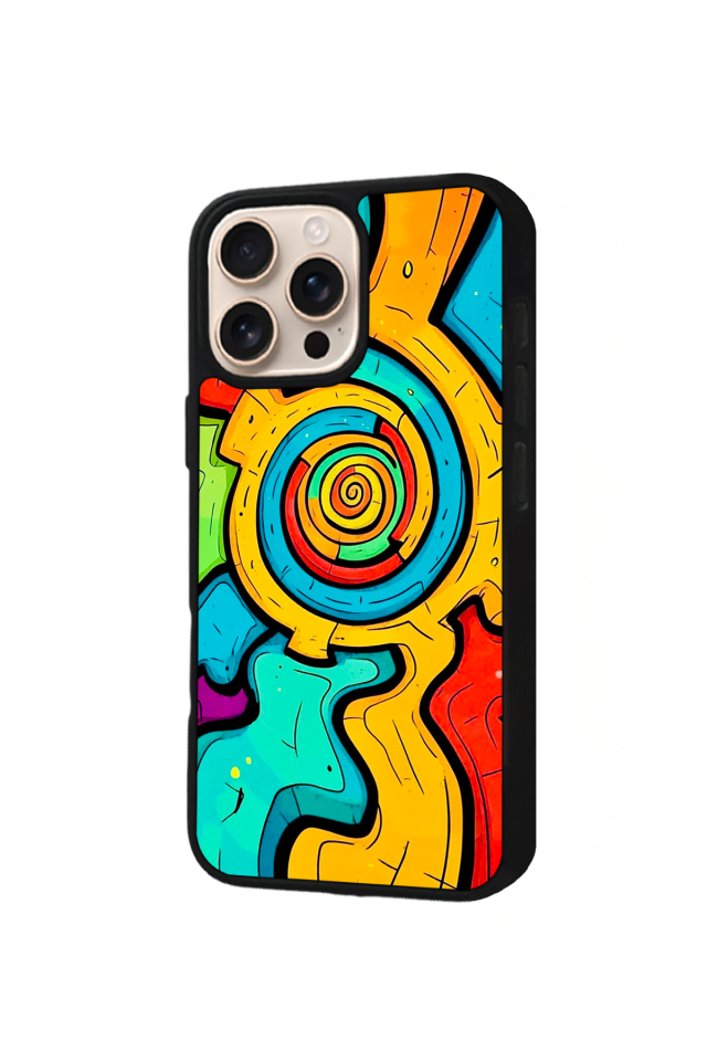 iPhone 14 Pro Max Uyumlu Abstract Tasarımlı Glossy Premium Kılıf