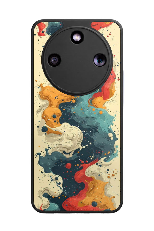 Honor Magic 8 Lite Uyumlu Abstract Tasarımlı Glossy Premium Kılıf