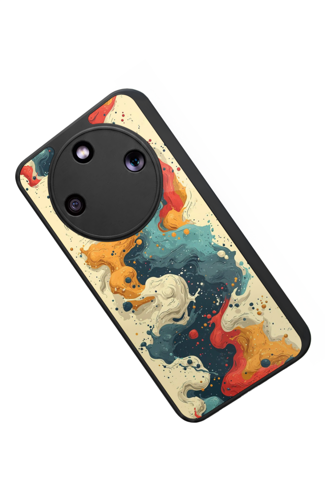 Honor Magic 8 Lite Uyumlu Abstract Tasarımlı Glossy Premium Kılıf