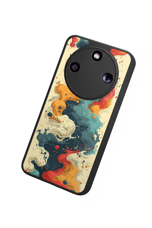 Honor Magic 8 Lite Uyumlu Abstract Tasarımlı Glossy Premium Kılıf