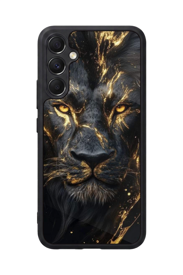 Samsung Galaxy A34 Uyumlu Aslan Tasarımlı Glossy Premium Kılıf