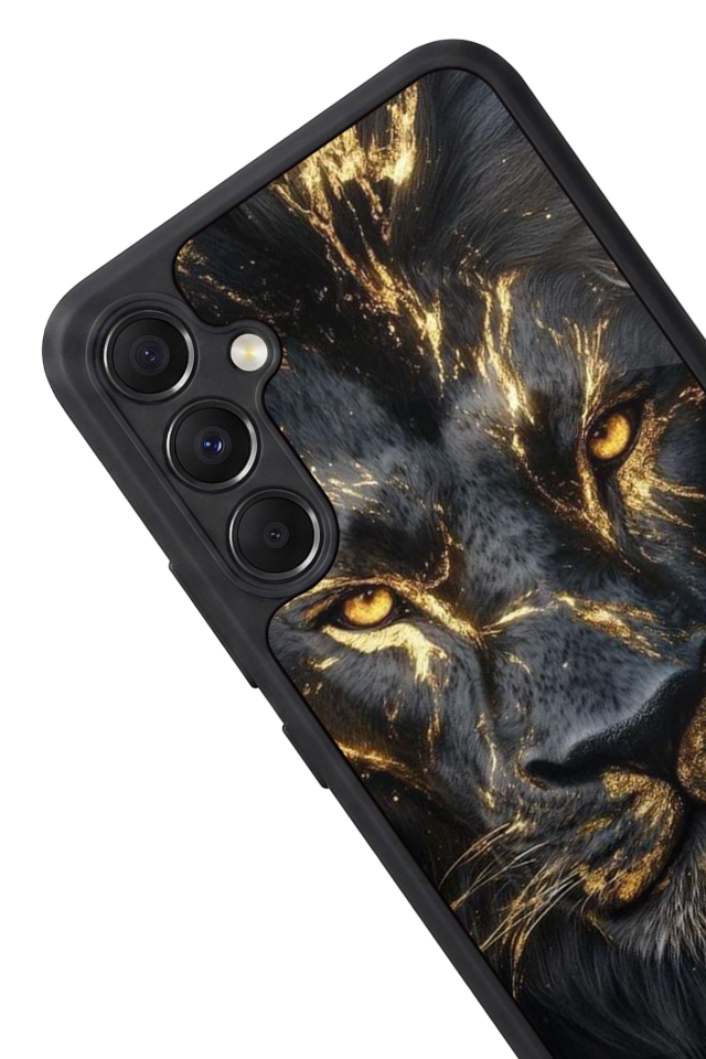 Samsung Galaxy A34 Uyumlu Aslan Tasarımlı Glossy Premium Kılıf