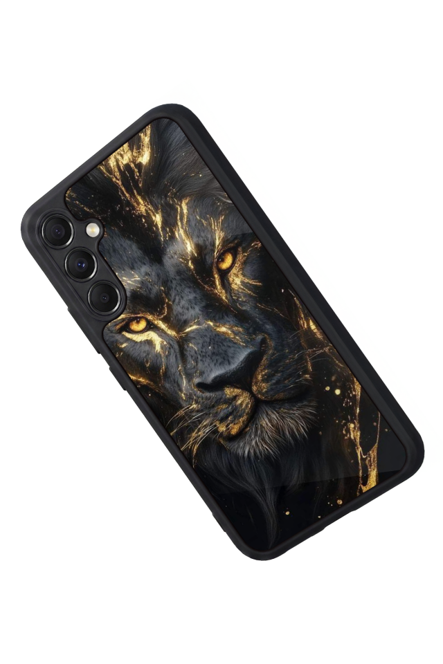 Samsung Galaxy A34 Uyumlu Aslan Tasarımlı Glossy Premium Kılıf