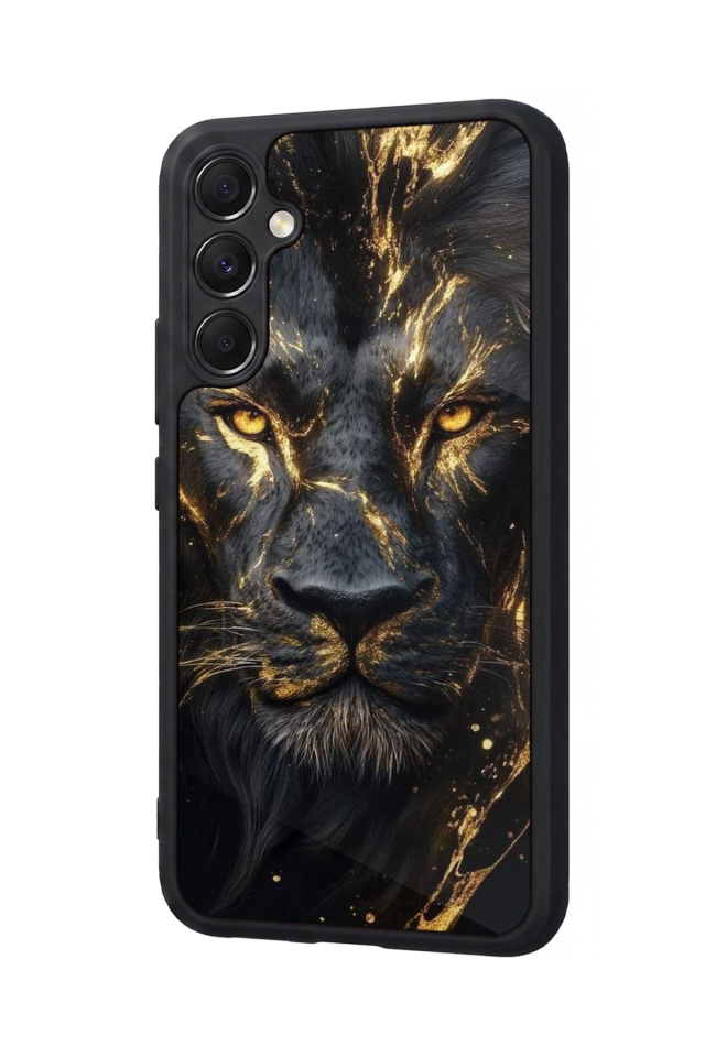 Samsung Galaxy A34 Uyumlu Aslan Tasarımlı Glossy Premium Kılıf