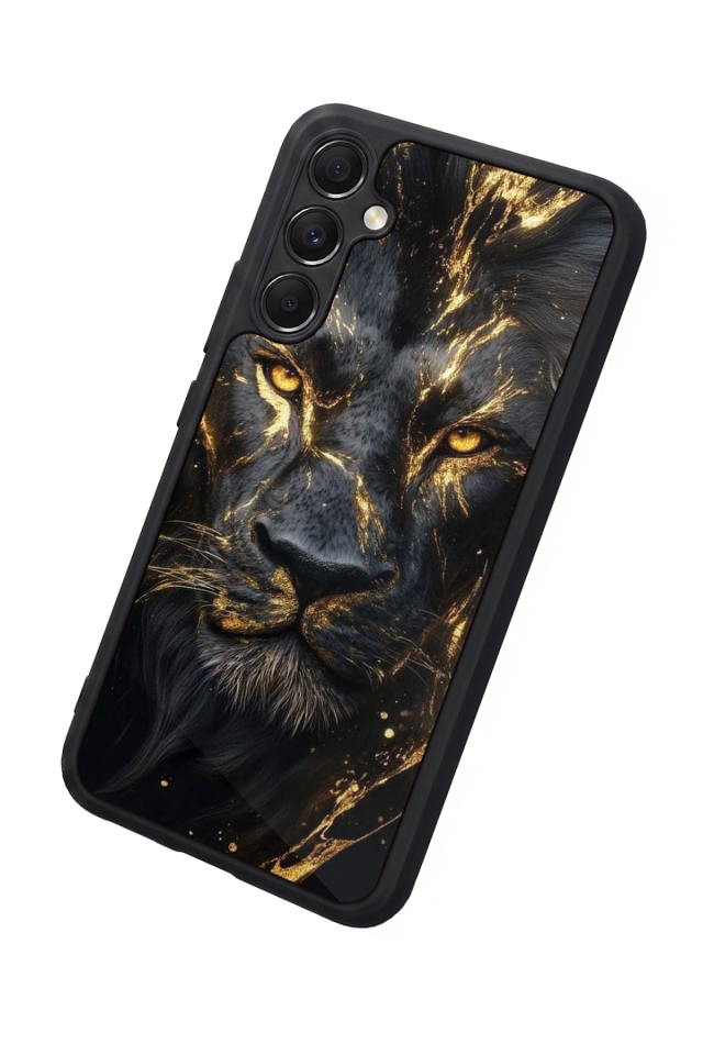 Samsung Galaxy A34 Uyumlu Aslan Tasarımlı Glossy Premium Kılıf