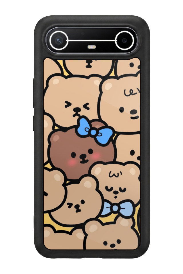 Tecno Spark Slim 5G Uyumlu Ayı Tasarımlı Glossy Premium Kılıf