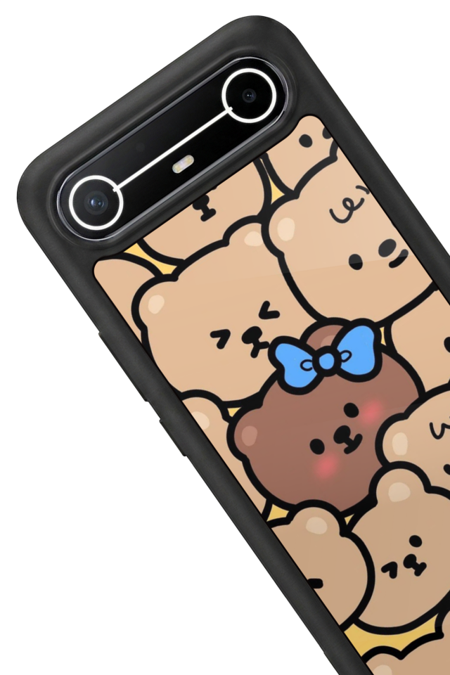 Tecno Spark Slim 5G Uyumlu Ayı Tasarımlı Glossy Premium Kılıf