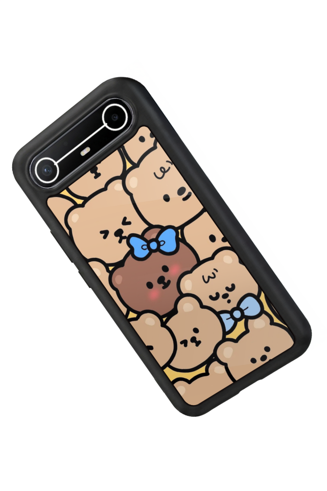 Tecno Spark Slim 5G Uyumlu Ayı Tasarımlı Glossy Premium Kılıf