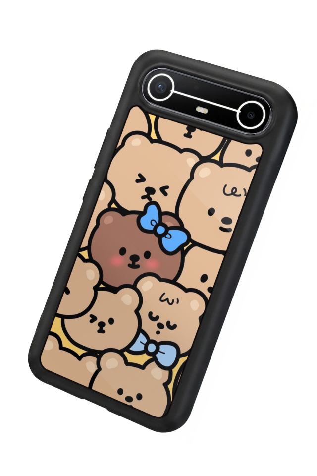 Tecno Spark Slim 5G Uyumlu Ayı Tasarımlı Glossy Premium Kılıf