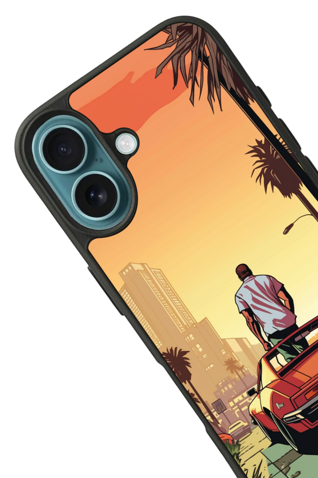 iPhone 16 Uyumlu GTA Tasarımlı Glossy Premium Kılıf