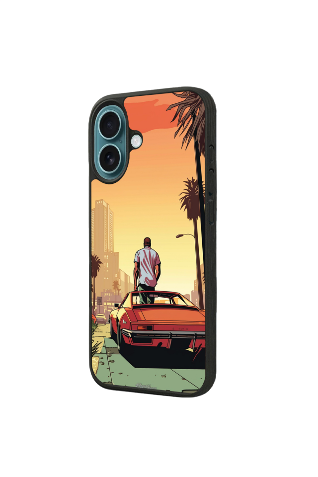 iPhone 16 Uyumlu GTA Tasarımlı Glossy Premium Kılıf