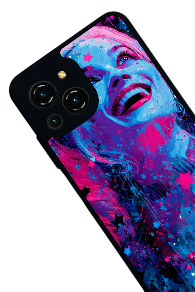 Reeder S23 Pro Max Uyumlu HarleyQueen Tasarımlı Glossy Premium Kılıf