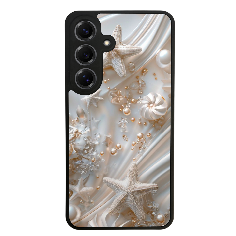 Samsung Galaxy S25 Uyumlu  İnci Tasarımlı Glossy Premium Kılıf