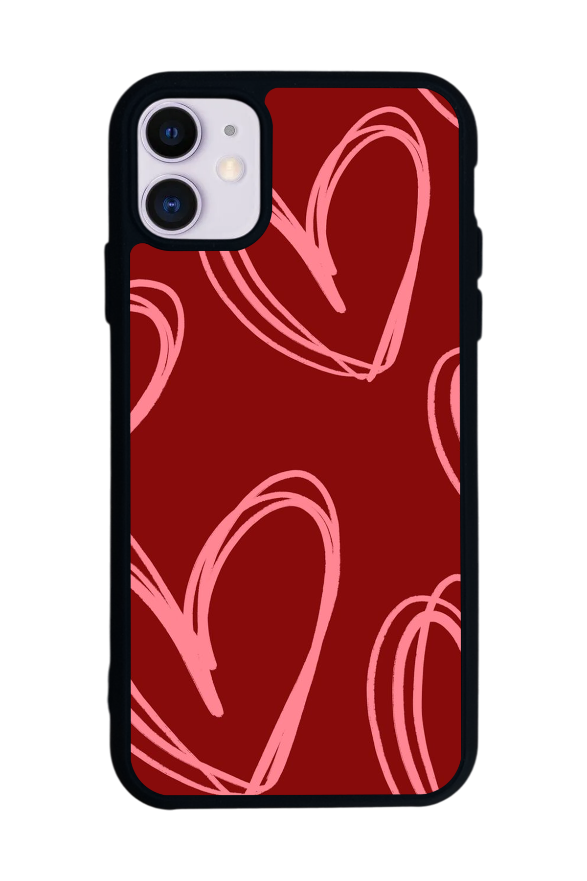 iPhone 11 Uyumlu Kalp Love Tasarımlı Glossy Premium Kılıf