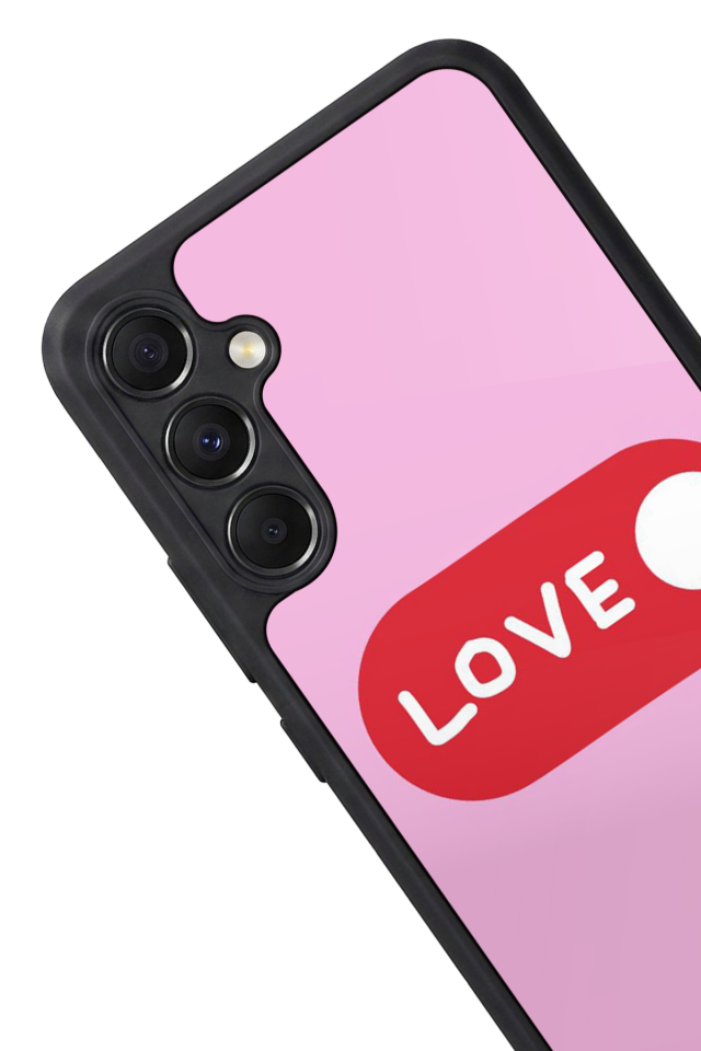 Samsung Galaxy M34 Uyumlu Kalp Love Tasarımlı Glossy Premium Kılıf