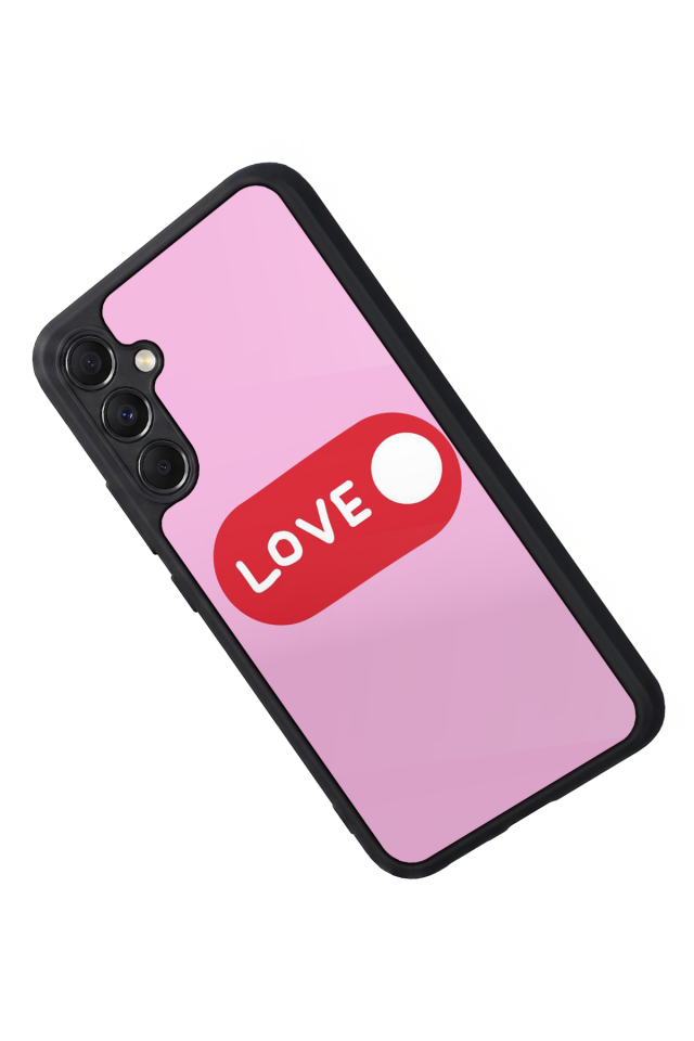 Samsung Galaxy M34 Uyumlu Kalp Love Tasarımlı Glossy Premium Kılıf