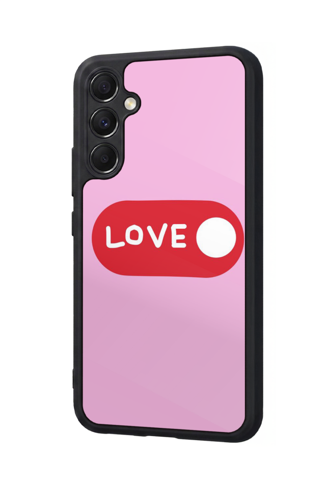 Samsung Galaxy M34 Uyumlu Kalp Love Tasarımlı Glossy Premium Kılıf