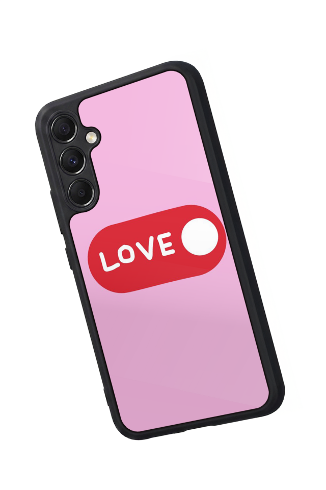 Samsung Galaxy M34 Uyumlu Kalp Love Tasarımlı Glossy Premium Kılıf