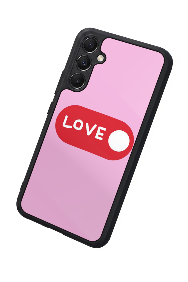 Samsung Galaxy M34 Uyumlu Kalp Love Tasarımlı Glossy Premium Kılıf