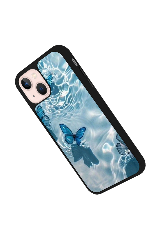 iPhone 15 Uyumlu Kelebek Tasarımlı Glossy Premium Kılıf