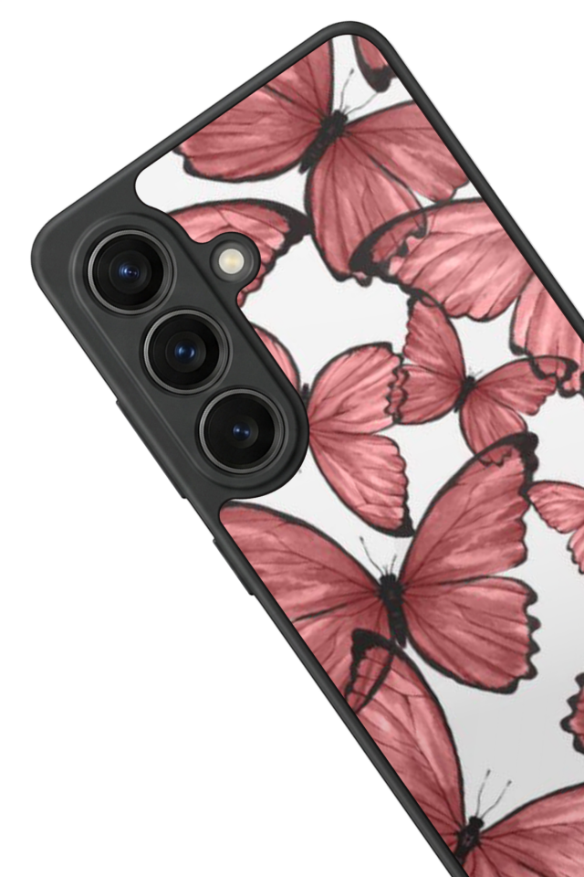 Samsung Galaxy S26 Uyumlu Kelebek Tasarımlı Glossy Premium Kılıf