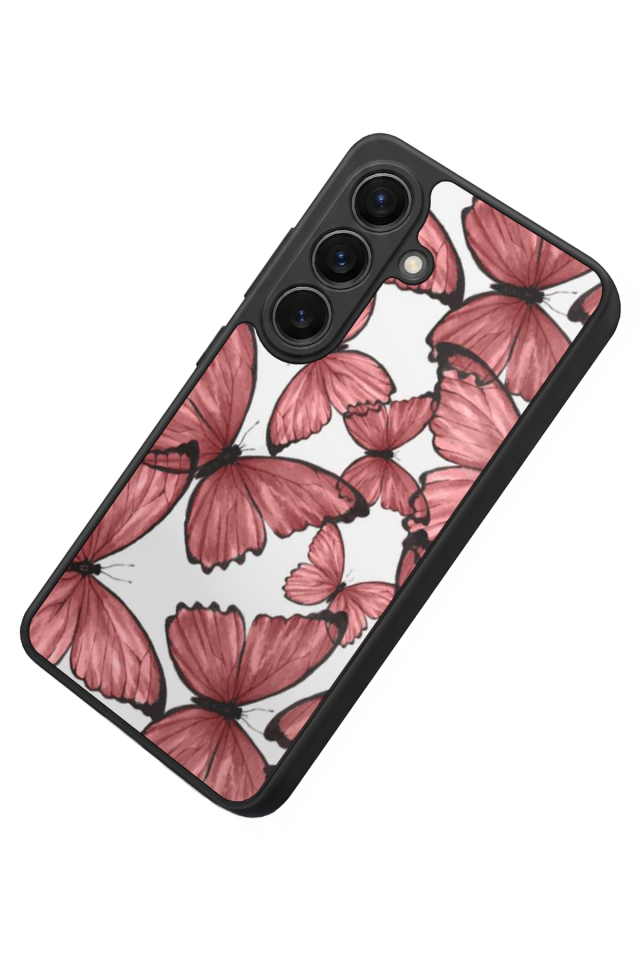 Samsung Galaxy S26 Uyumlu Kelebek Tasarımlı Glossy Premium Kılıf