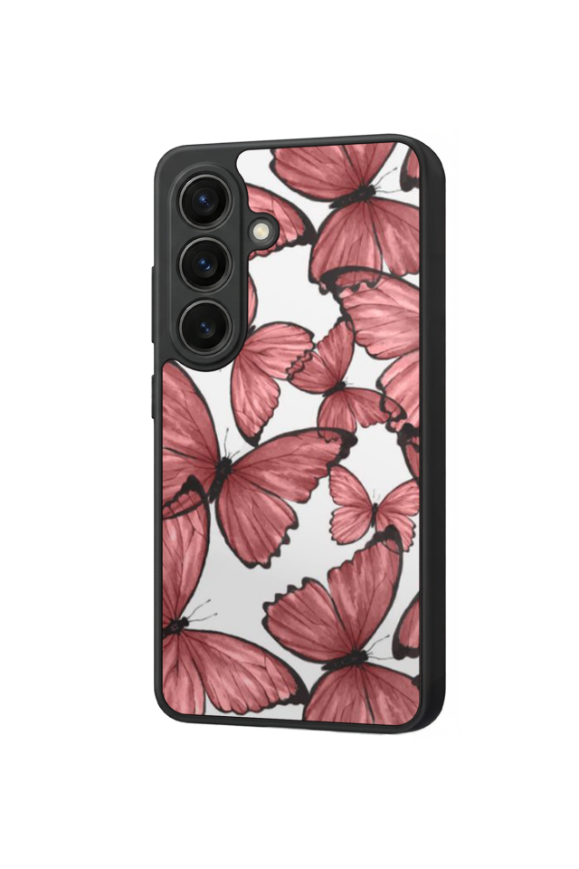 Samsung Galaxy S26 Uyumlu Kelebek Tasarımlı Glossy Premium Kılıf