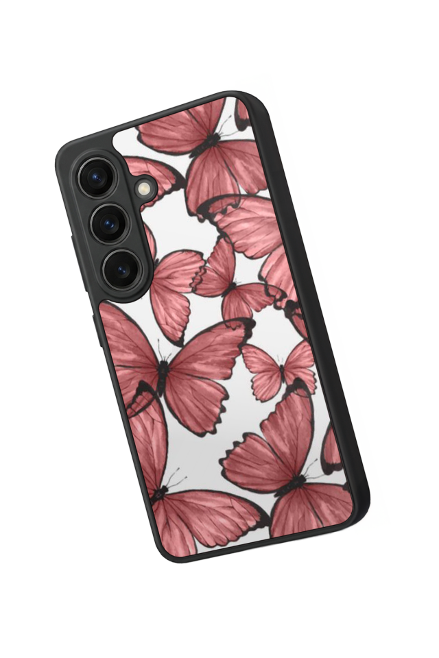 Samsung Galaxy S26 Uyumlu Kelebek Tasarımlı Glossy Premium Kılıf
